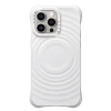 caseti collaboration pure black and white wavy phone case MagSafe magnetic iphone16 silicone protective case details Picture